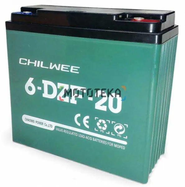Аккумулятор CHILWEE (Чилви) 12V 6-DZM-20 GEL тяговый 20Ah