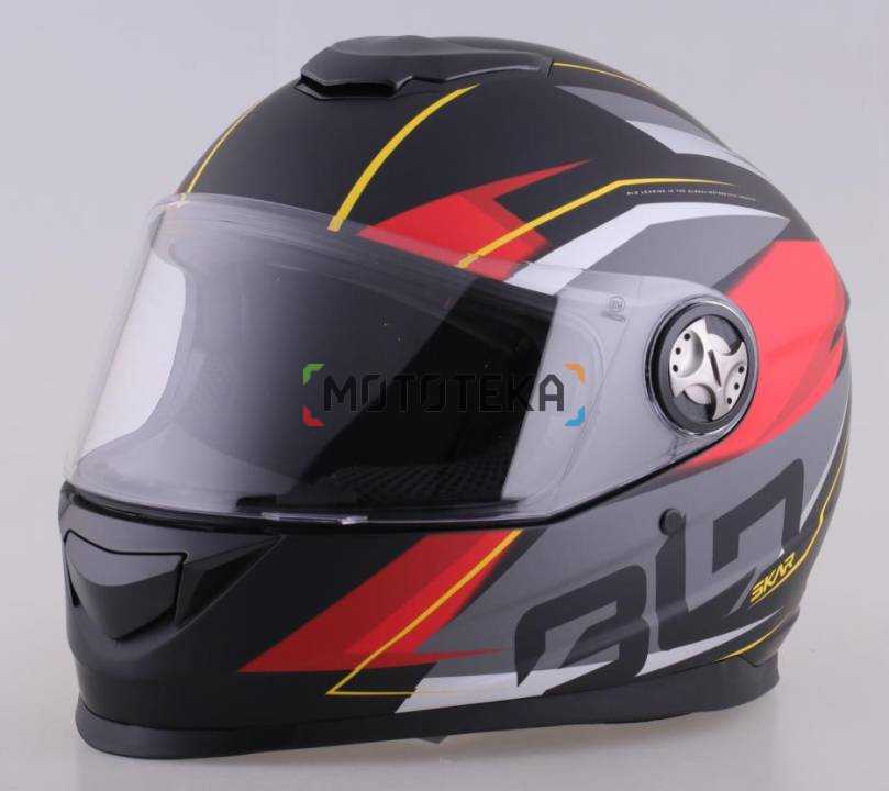 Шлем мото интеграл RACER (Рейсер) BLD-M62 (XL) черный/красный
