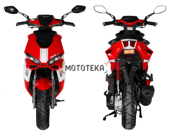 Скутер Regulmoto (Регулмото) FORMULA 125 (LJ125T - 8M) красный/белый с ПТС | Мототека
