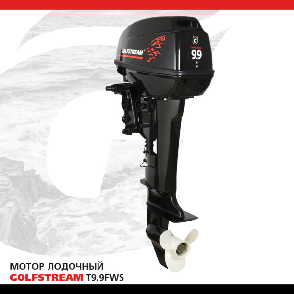 Лодочный мотор GOLFSTREAM (Гольфстрим) T9.9FWS | Мототека